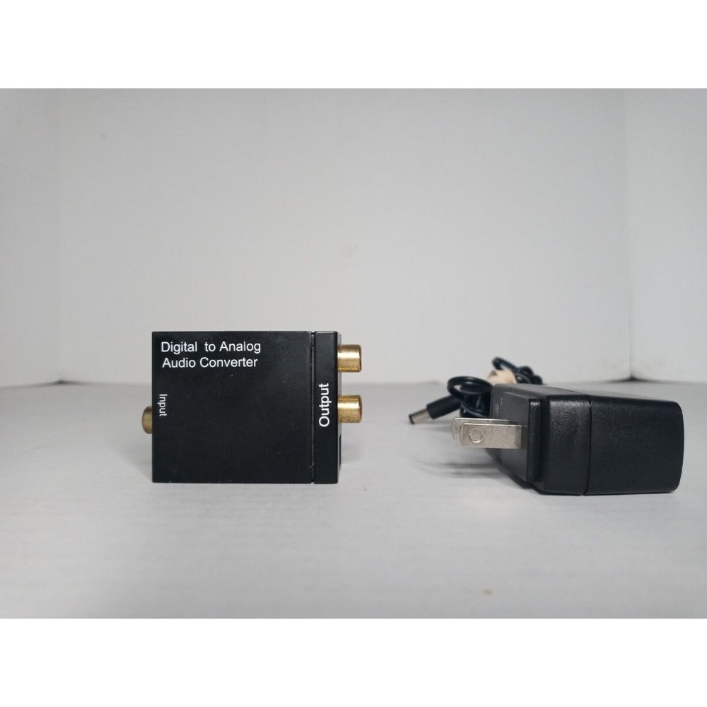 Analog RCA L-R to Digital Optical Coaxial Toslink Audio Converter Adapter Box